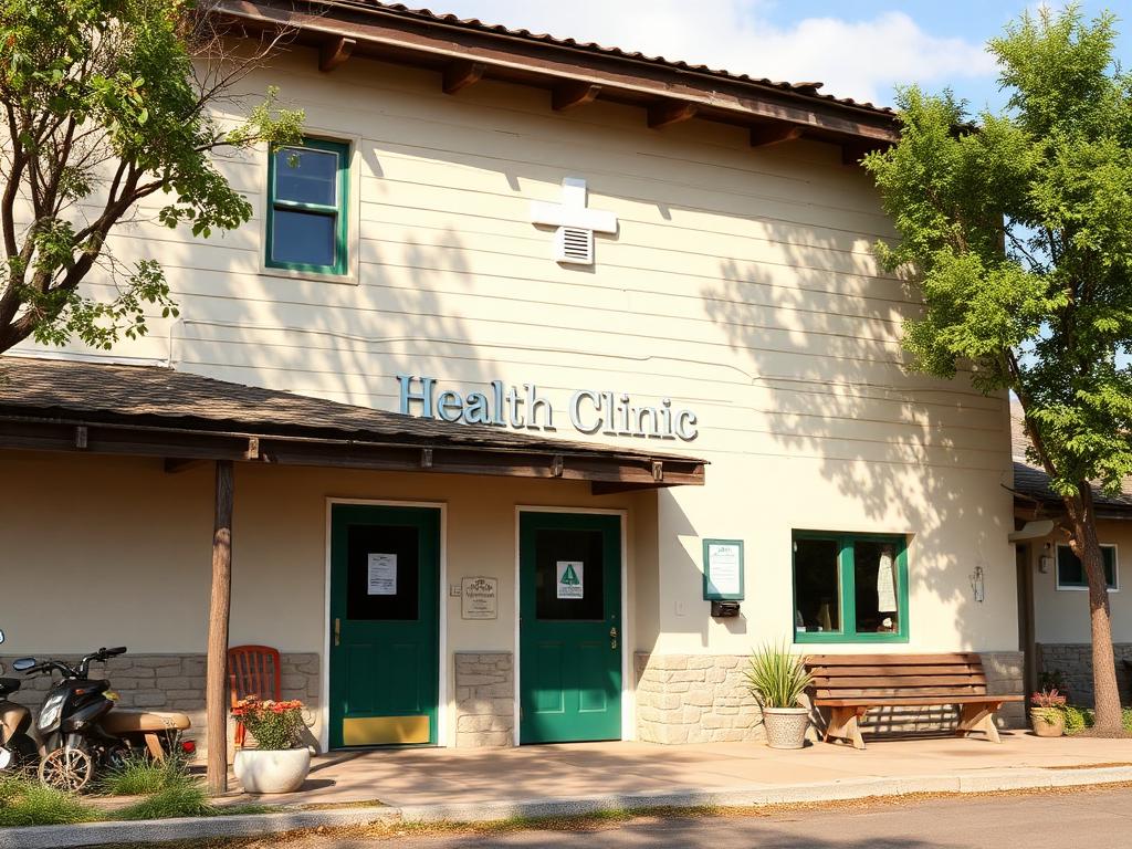 Rural health clinic exterior