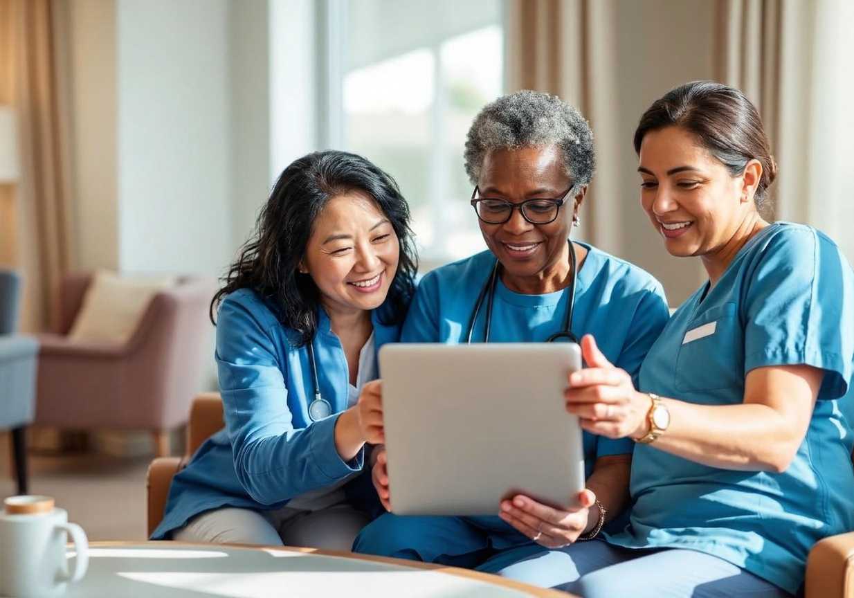 Wellnify.ai team configuring the platform with senior care staff