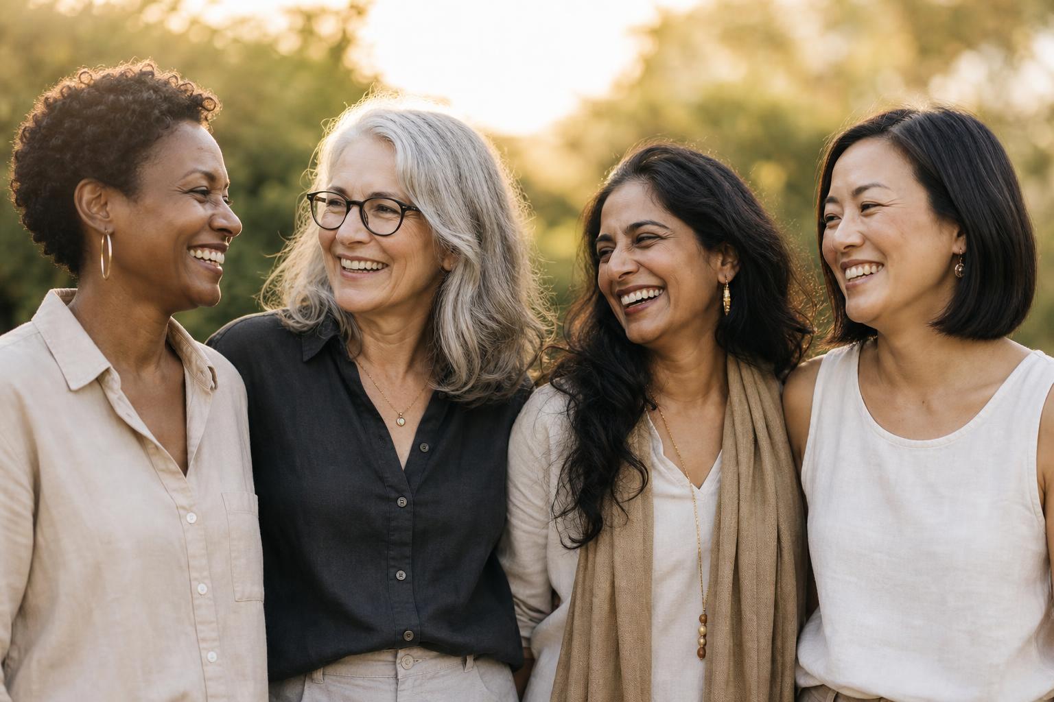 Confident woman practicing wellness outdoors